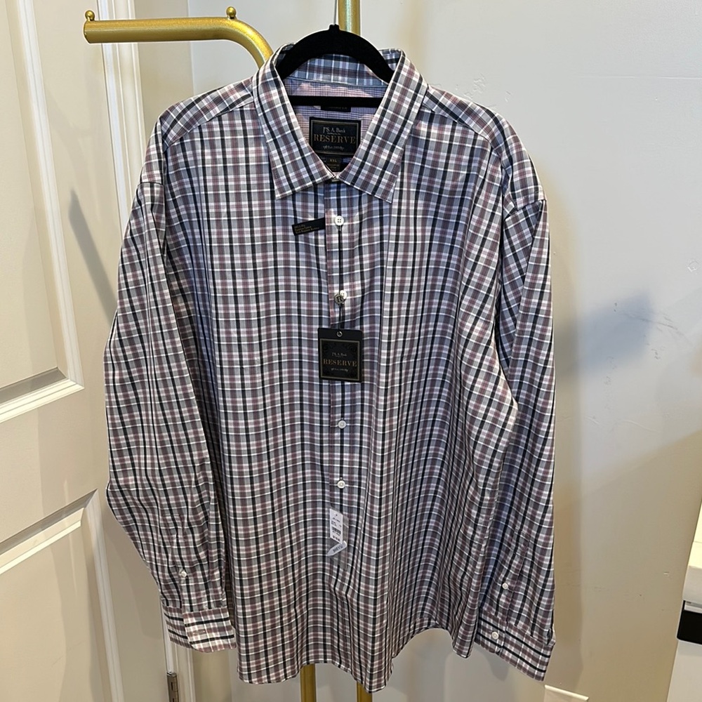 Jos. A. Bank Men’s Multicolor Plaid Button Down Shirt
